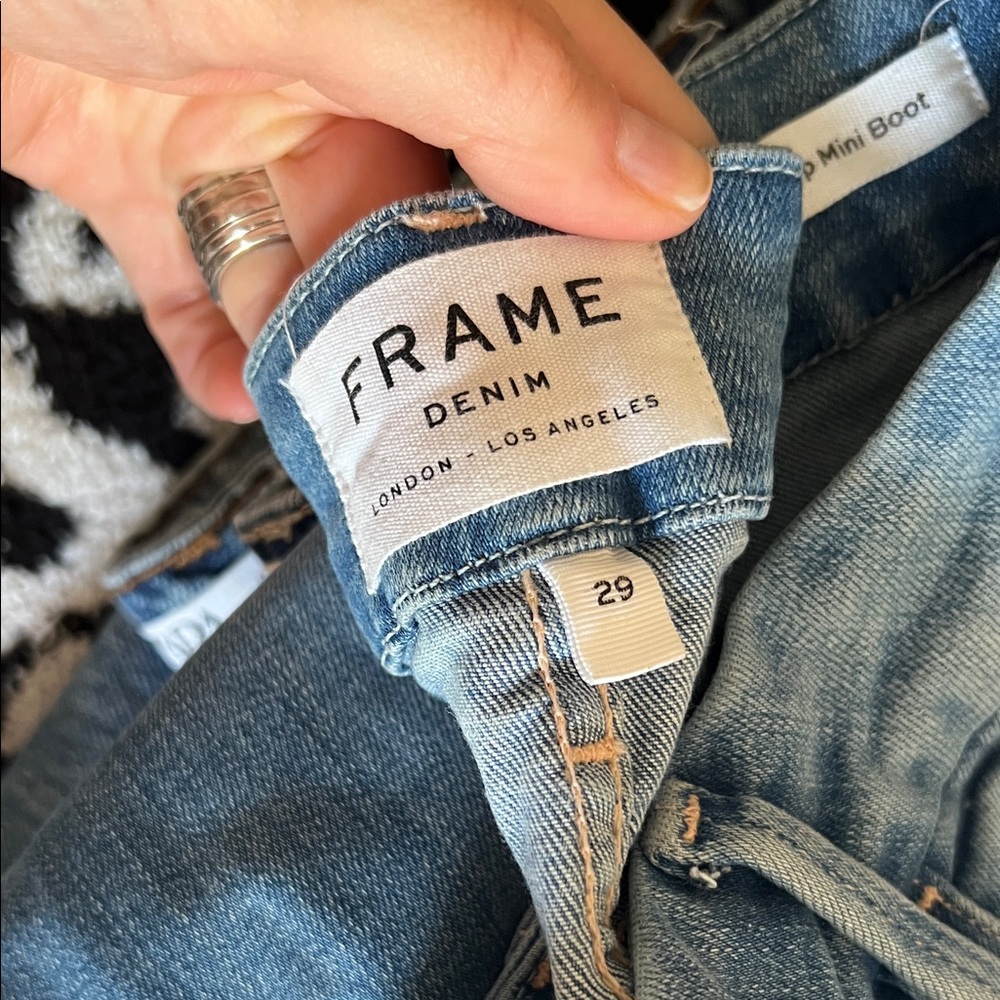 Frame Denim Light Blue Flare Jeans - Picture 4 of 5